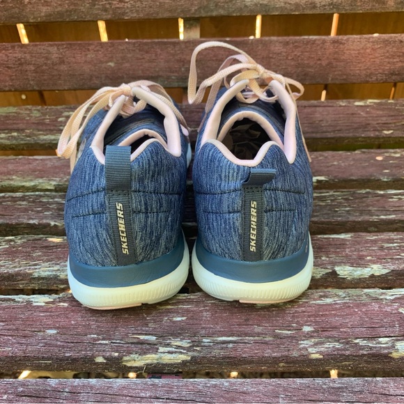 Skechers Womens Flex Appeal 2.0 | Size 11 |  Navy / Pink - Picture 5 of 9